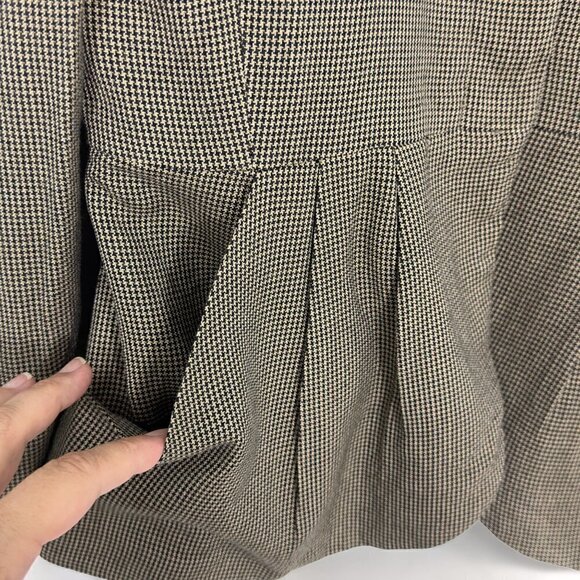 Kasper for ASL Vintage 80's Large Shoulder Pads Hidden Buttons Blazer (14) - Picture 7 of 14